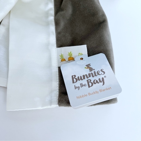 Bunnies By The Bay COAL Bunny Nibble Buddy Blanket - Picture 3 of 7